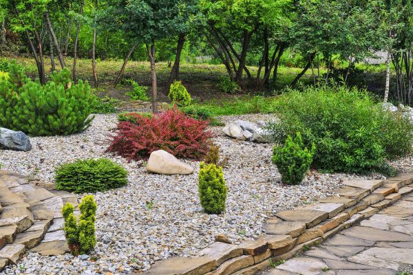 Rock Landscaping in West Des Moines