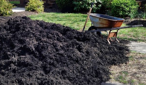 Black Mulch Delivery in West Des Moines