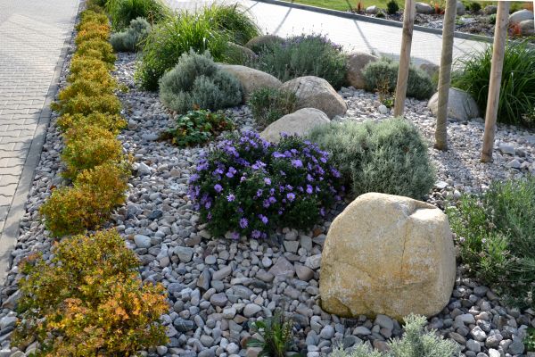 Decorative Rock Installation in West Des Moines