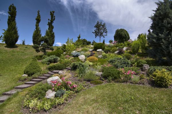 Steep Terrain Landscaping in West Des Moines