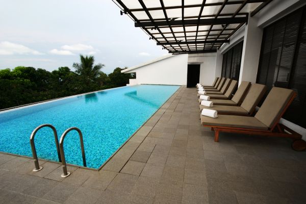 Pool Patio Landscaping in West Des Moines